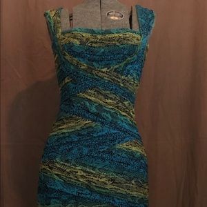 Multi color body con dress